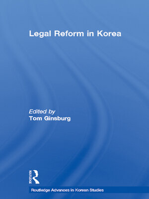 cover image of Legal Reform in Korea